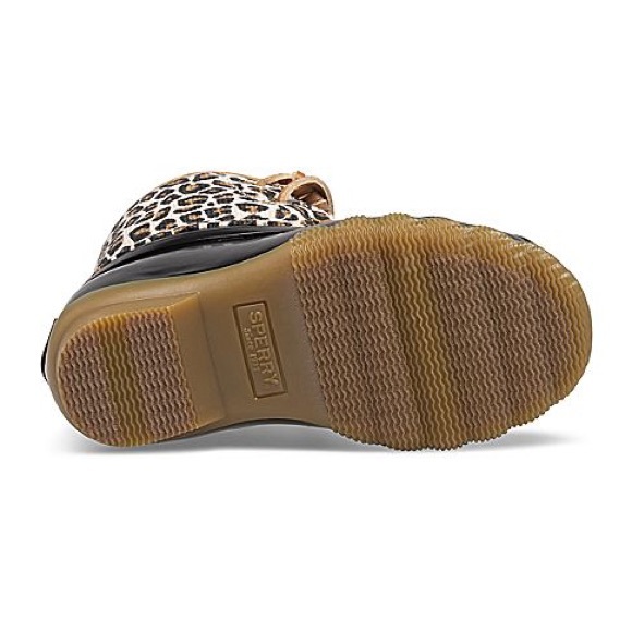 🖤SOLD🖤Sperry Saltwater Animal Duck Boot/Leopard and Black - Picture 5 of 12